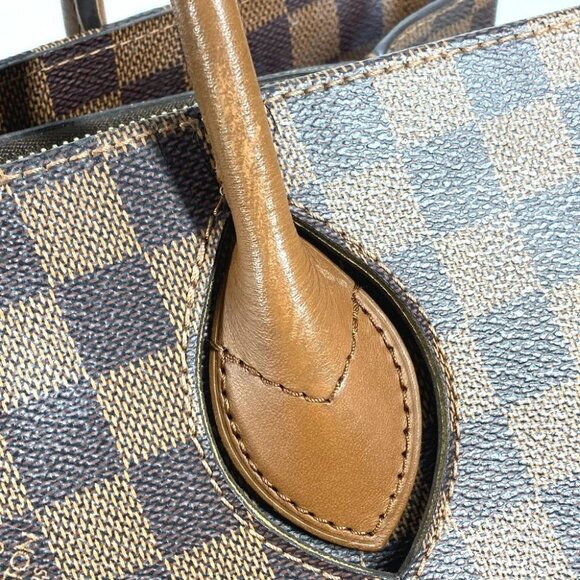 LOUIS VUITTON N41273 Damier Ascot Bag Tote Bag Hand Bag Damier Canvas Brown - Picture 9 of 16